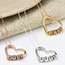 Fashion Rose Gold [one Engraved Bead + Engraving] Construction Period:2-3 Days Alloy Love Necklace