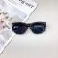 Fashion Black Frame Blush Chip Pc Large Frame Children's Sunglasses