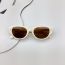 Fashion Real White Tea Tablets Pc Cat Eye Small Frame Children's Sunglasses