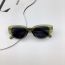 Fashion Solid White Black Legs Gray Pieces Pc Cat Eye Small Frame Children's Sunglasses