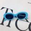 Fashion Blue-children Pc Oval Small Frame Children's Sunglasses