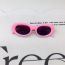 Fashion Pink-children Pc Oval Small Frame Children's Sunglasses