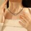 Fashion Silver Copper Gold-plated Love Necklace