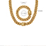 Fashion Gold Necklace 59cm Titanium Steel Geometric Chain Necklace