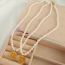 Fashion Gold Necklace Pearl Beaded Diamond Starburst Necklace