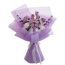 Fashion Purple Color Packaged And Shipped Wool Knitting Simulation Bouquet
