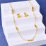 Fashion Two Piece Set Titanium Steel Number Necklace Earring Set