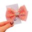 Fashion Pink Hairpin Fabric Sequin Bow Children's Hair Clip