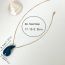 Fashion Blue Acrylic Drop-shaped Necklace