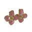 Fashion Suit Stainless Steel Flower Earrings And Rings Set