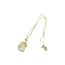 Fashion Gold Metal Geometric Earrings Necklace Ring Set