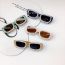 Fashion Lotus Pond Green-children Pc Pearl Square Small Frame Children's Sunglasses