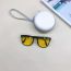 Fashion Tea Beans-grey (single Lens) Pc Large Frame Children's Sunglasses