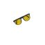 Fashion Black-ocean Yellow (single Lens) Pc Large Frame Children's Sunglasses