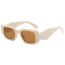 Fashion Coffee Color Pc Square Cut-edge Children's Sunglasses