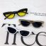 Fashion Black Frame Tea Tablets-children Pc Cat Eye Small Frame Children's Sunglasses