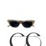 Fashion Off-white-children Pc Cat Eye Small Frame Children's Sunglasses