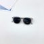 Fashion Sand Black Pc Square Frame Children's Sunglasses