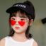 Fashion Gold Frame-red Film Children's Triangle Sunglasses