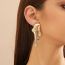 Fashion 4# Alloy Lava Geometric Stud Earrings
