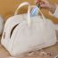 Fashion Wrinkled Gold Bag Mocha Brown-small Size Pu Large Capacity Storage Bag
