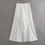 Fashion White Polyester Lace Straight Trousers