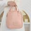 Fashion Thickened Lipstick Bag—rose Pink Small Size Pu Large Capacity Storage Bag