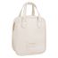 Fashion Thickened Upgraded Model - Milk Apricot White In Stock Pu Large Capacity Storage Bag