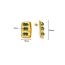 Fashion Style 2 Stainless Steel Diamond Square Stud Earrings