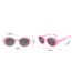 Fashion Green Frame Pink Legs Silicone Oval Children's Sunglasses