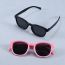 Fashion Pink Children's Silicone Square Sunglasses