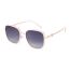 Fashion Gradient Gray Film With Transparent Gray Frame Large Square Frame Sunglasses