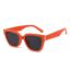 Fashion Orange Framed Black And Gray Slices Cat Eye Large Frame Sunglasses
