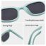 Fashion Gray 9 Children's Silicone Rice Nail Large Frame Sunglasses