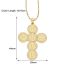 Fashion A Copper Inlaid Zirconium Cross Necklace