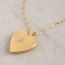 Fashion November Gold-plated Copper And Diamond Heart Openable Necklace
