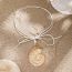 Fashion Silver Alloy Geometric Conch Necklace