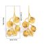 Fashion Set-imitation Gold 4925 Copper Geometric Leaf Necklace And Earrings Set