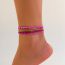 Fashion Mixed Colors 4 Rice Beaded Anklet