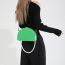 Fashion Khaki Pu Pearl Beaded Shell Crossbody Bag