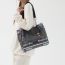 Fashion White Pu Printed Large Capacity Shoulder Bag