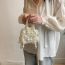 Fashion White Hollow Pearl Crossbody Bag