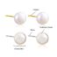 Fashion Gold Needle-1cm High-gloss Pearl Pearl Earrings