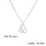 Fashion Gold Stainless Steel Love Letter Necklace