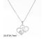 Fashion Gold Stainless Steel Heart Shape Hollow Necklace