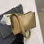 Fashion Khaki Pu Large Capacity Wide Shoulder Strap Crossbody Bag