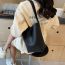 Fashion Windbreaker Gray Pu Large Capacity Shoulder Bag
