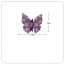 Fashion 1#purple Three-dimensional Butterfly Gripper