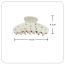 Fashion 4# White Rhinestone Acetate Diamond Curved Clamp