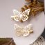 Fashion Right - Silver Metal Hollow Butterfly Hair Clip